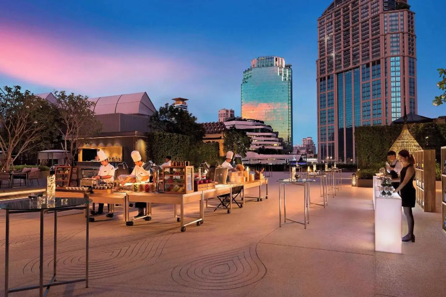 Bangkok Marriott Marquis Queens Park Terrasse