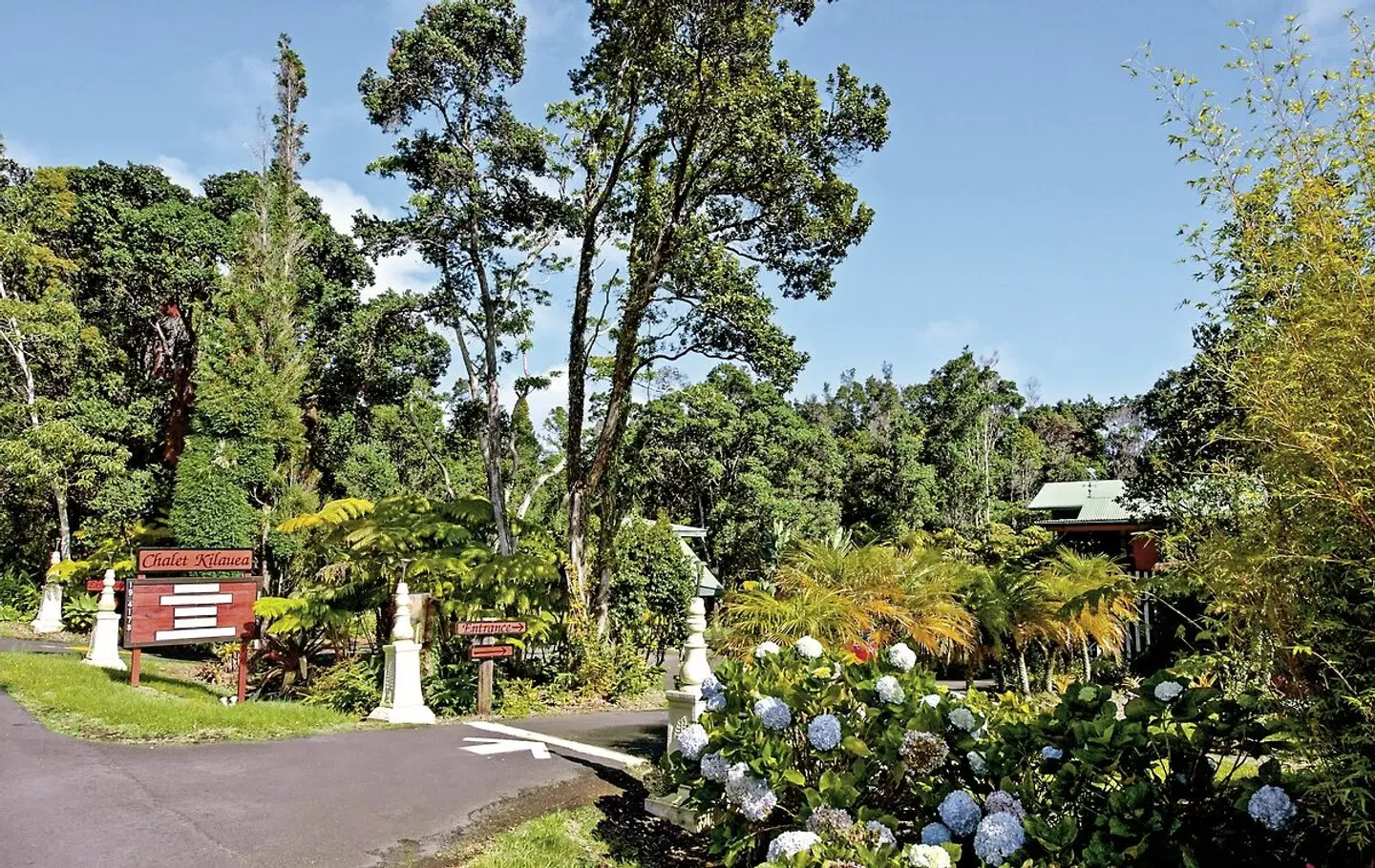 Chalet Kilauea Hotel Garten