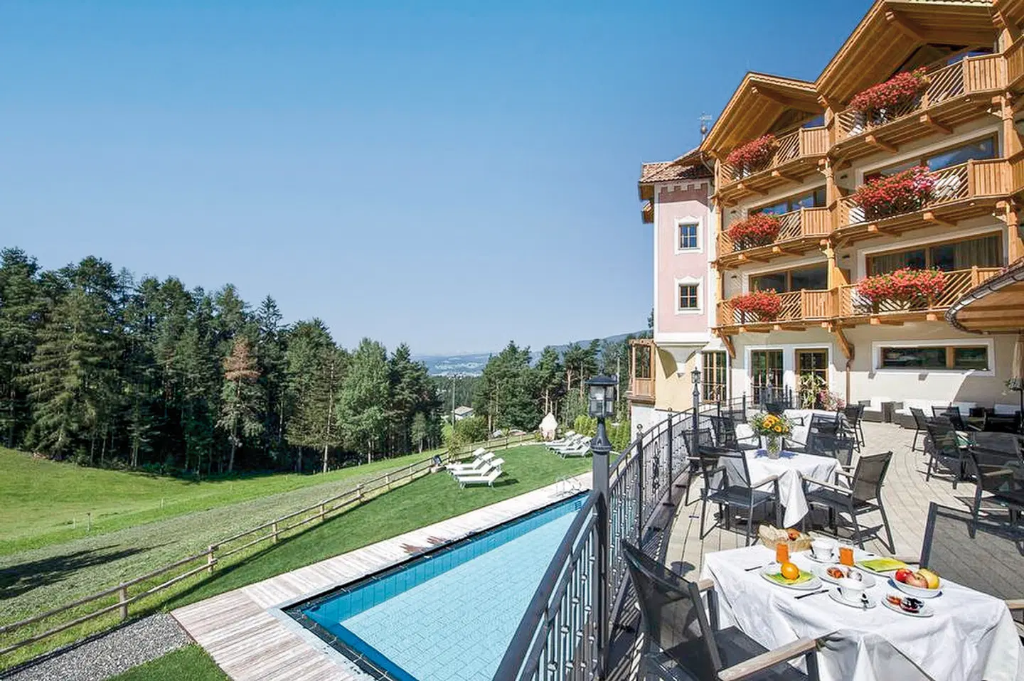 Chalet Tianes Terrasse