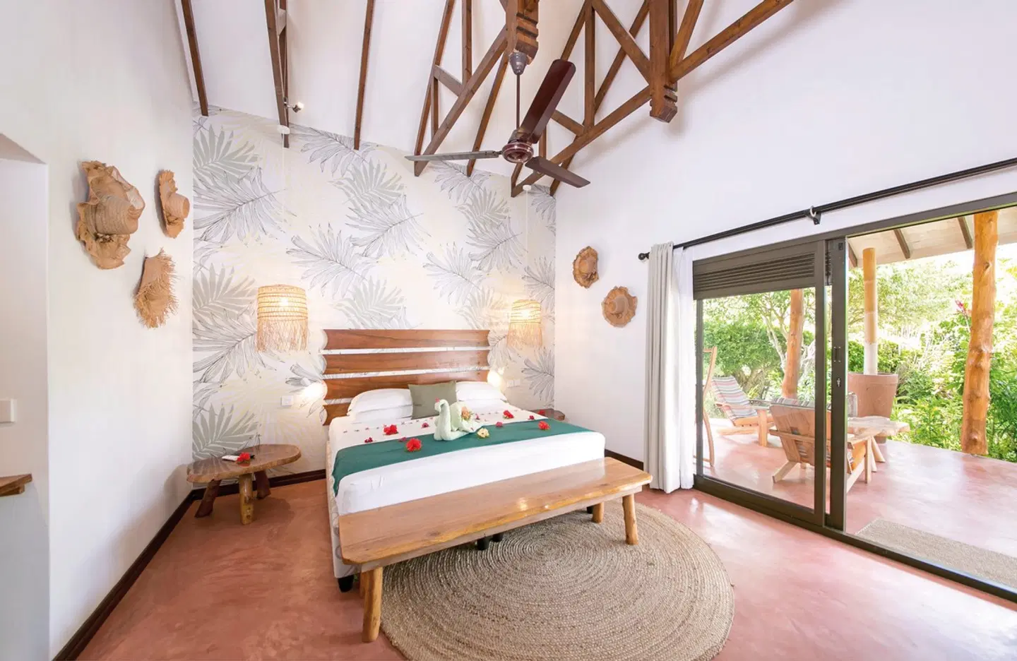 Les Lauriers Eco Hotel & Restaurant Badezimmer