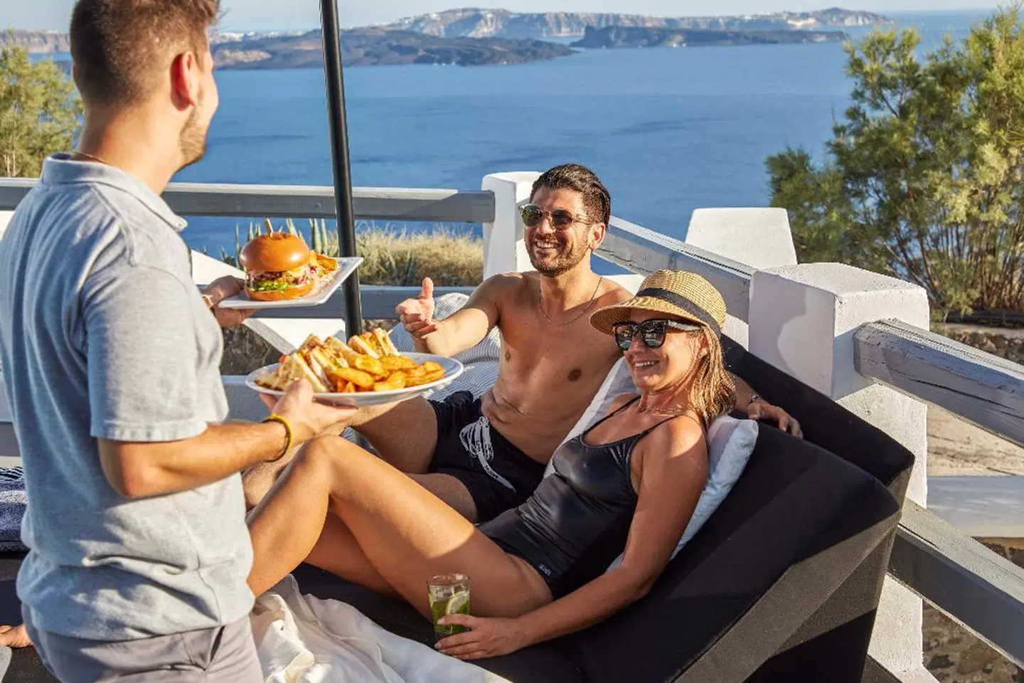 Mr and Mrs White Santorini PEOPLE