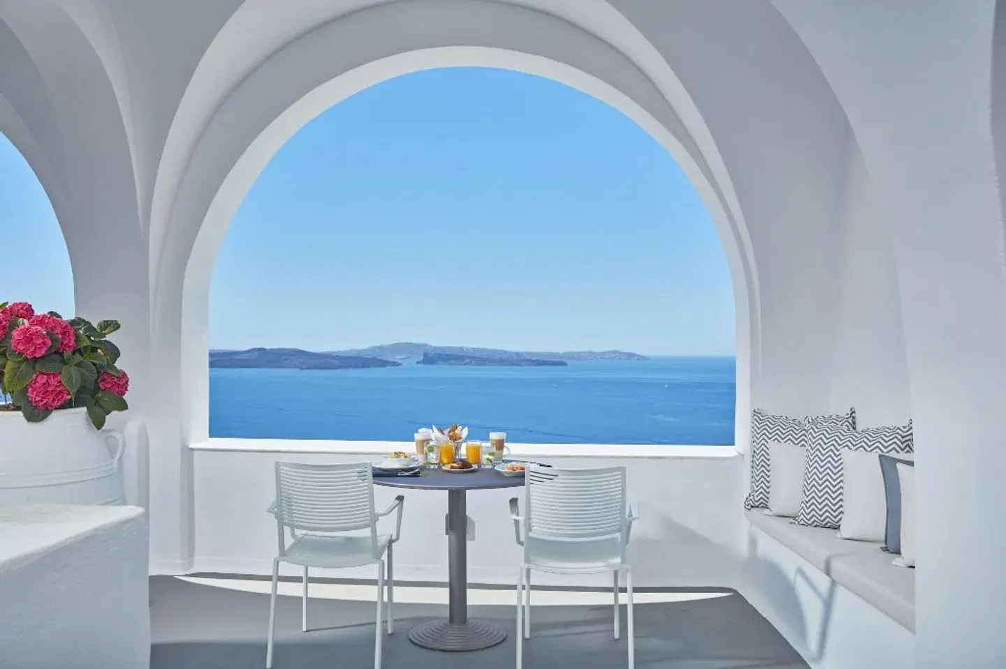 Katikies Villa Santorini Terrasse