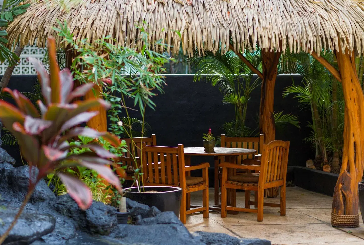 Castle Bamboo Waikiki Hotel Terrasse