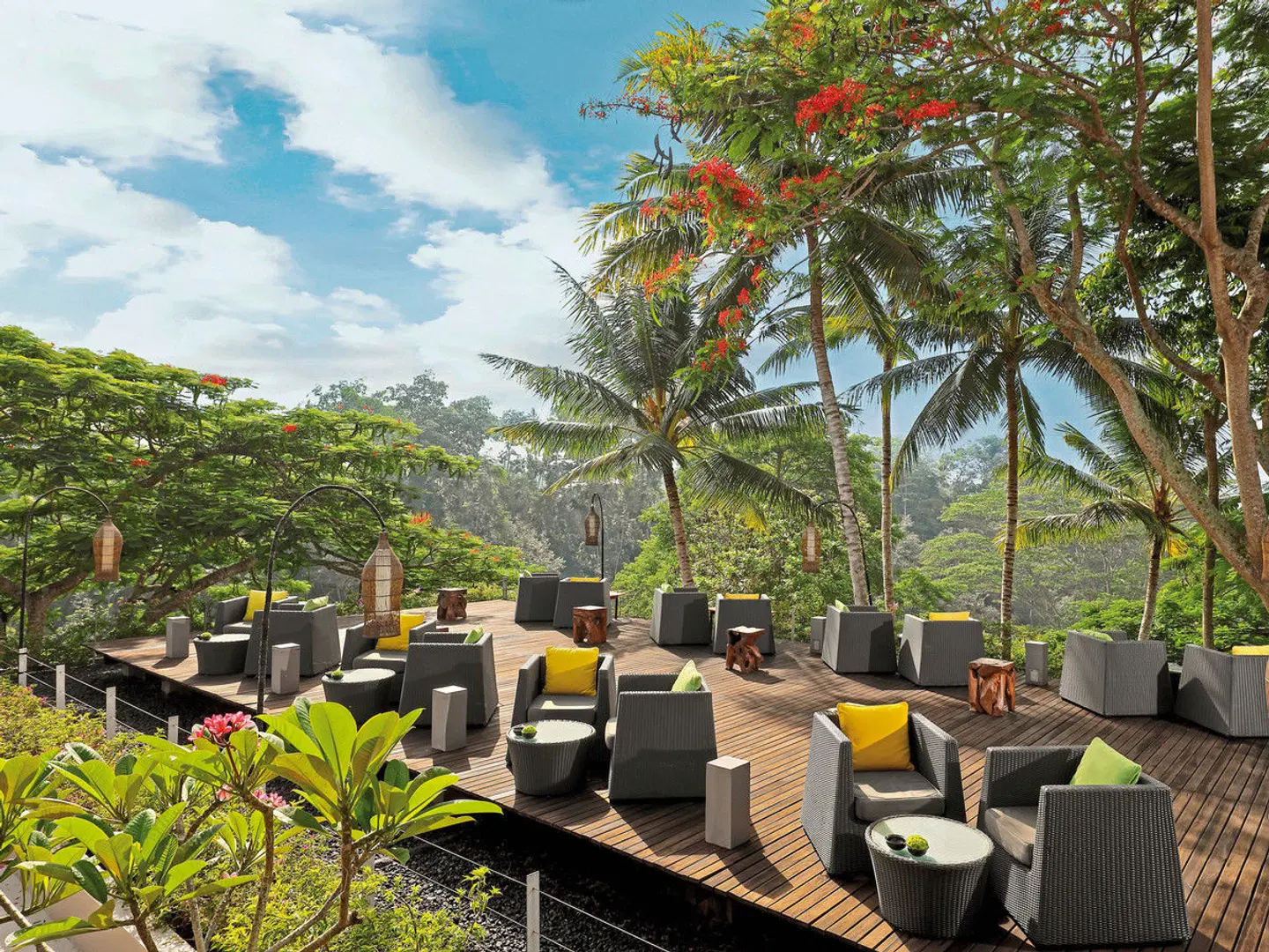 Maya Ubud Resort & Spa Terrasse