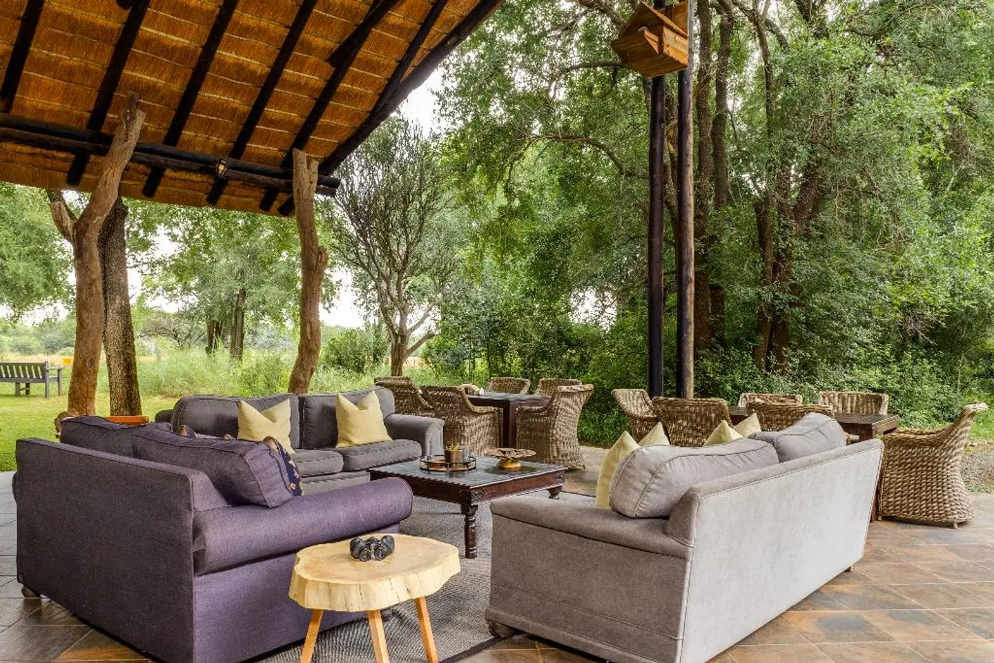 Black Rhino Game Lodge Terrasse