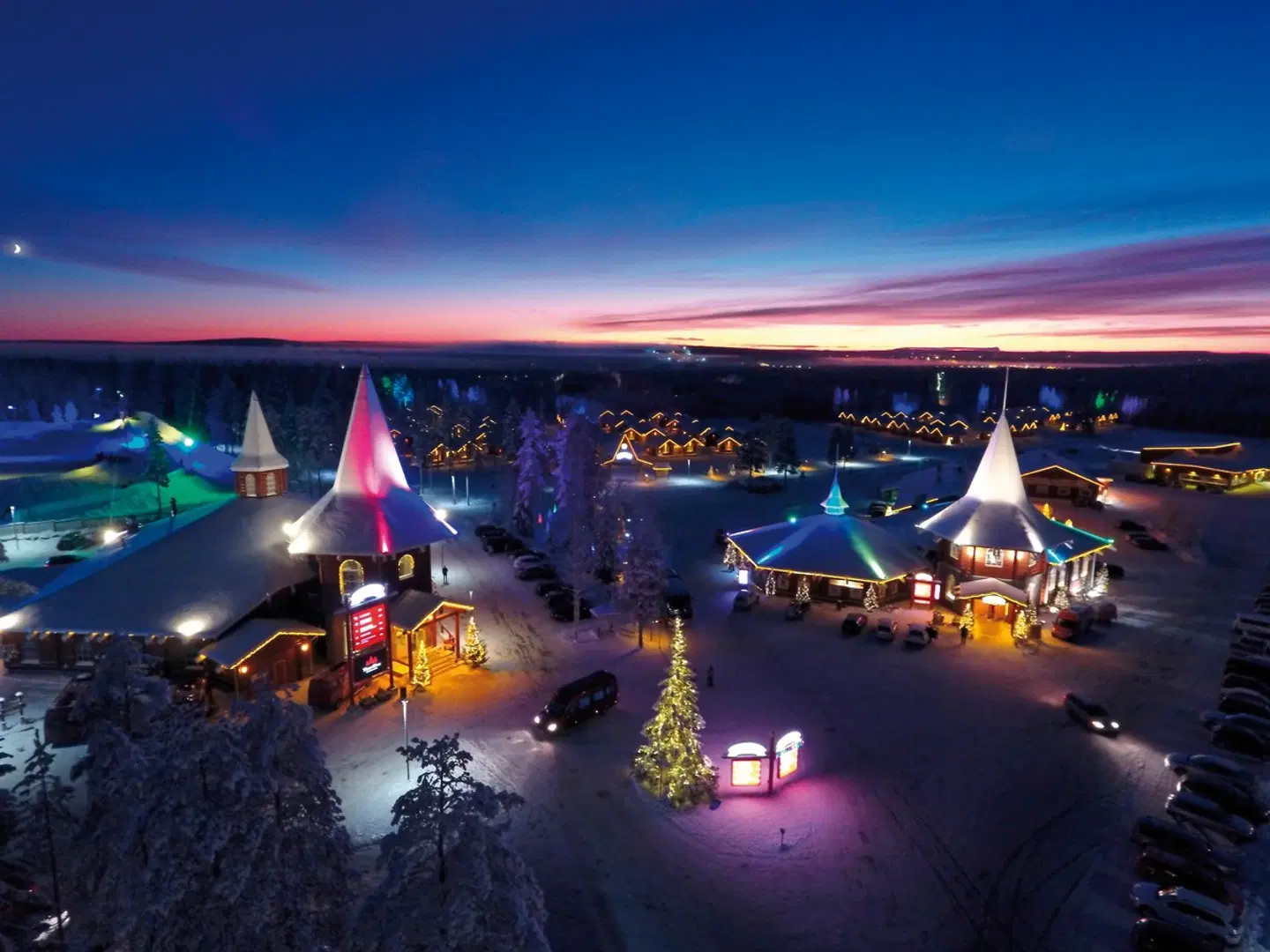Santa Claus Holiday Village Terrasse