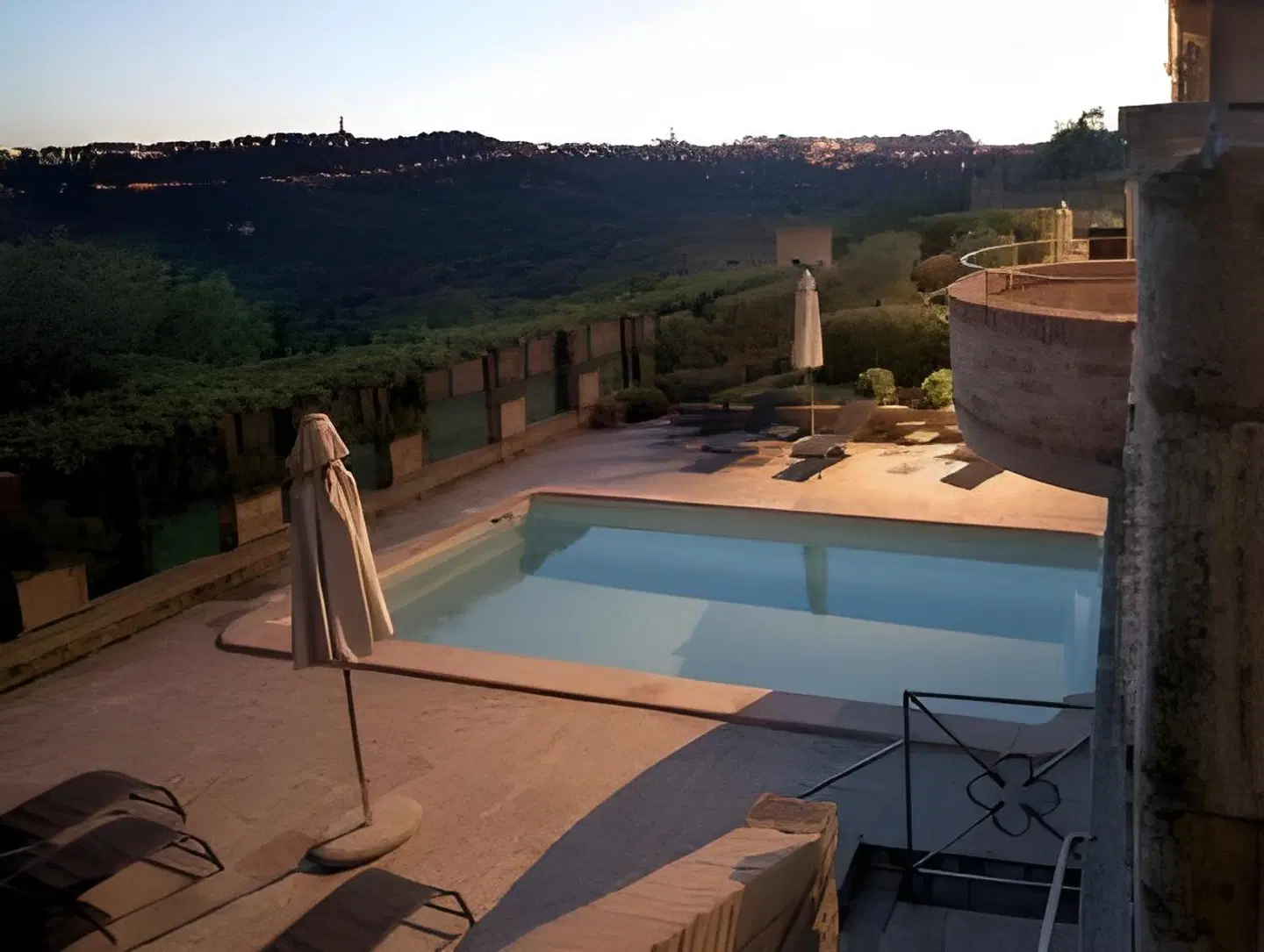 Castello Di Monterone Terrasse