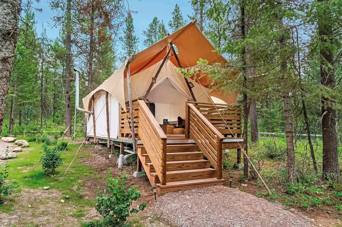 Under Canvas Glacier Terrasse