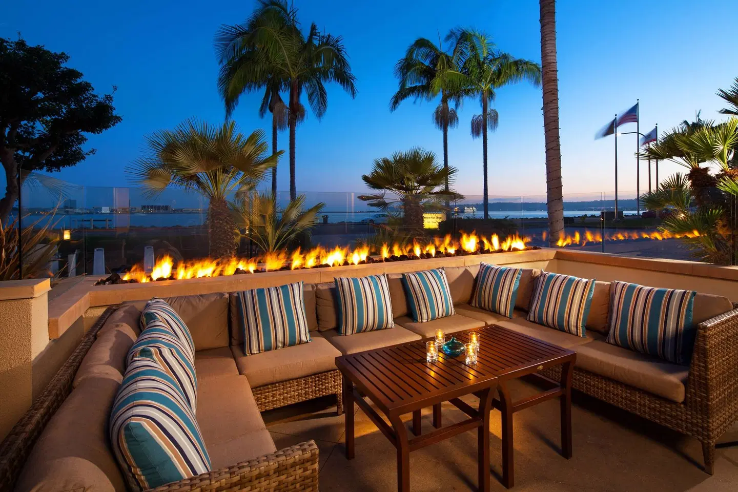 Sheraton San Diego Hotel & Marina Terrasse