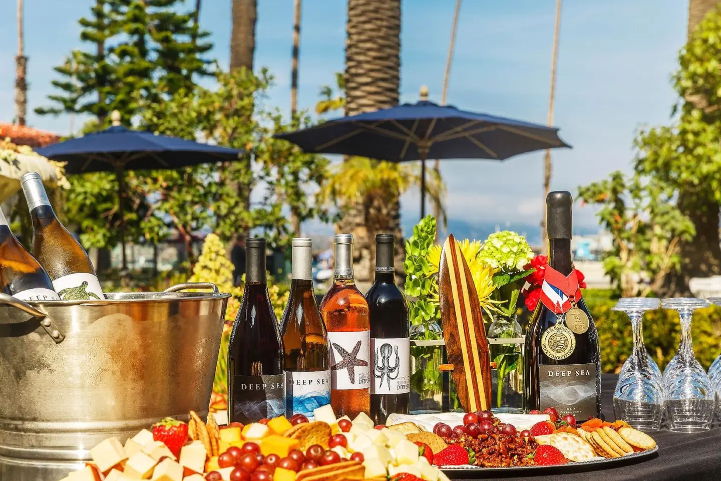 Hotel Milo Santa Barbara Terrasse