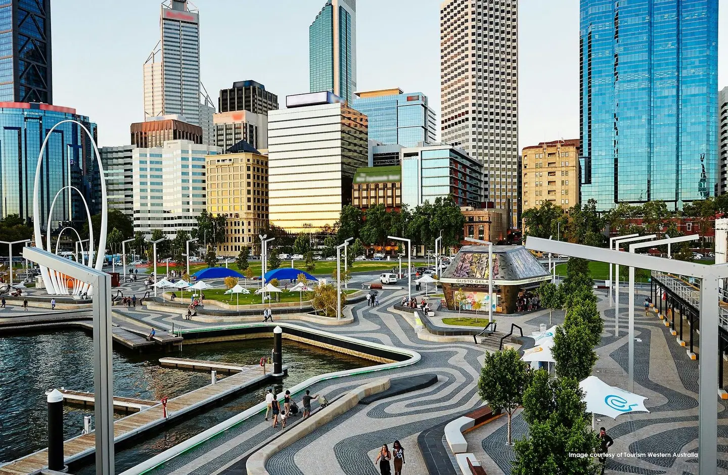 Citadines St Georges Terrace Perth Terrasse