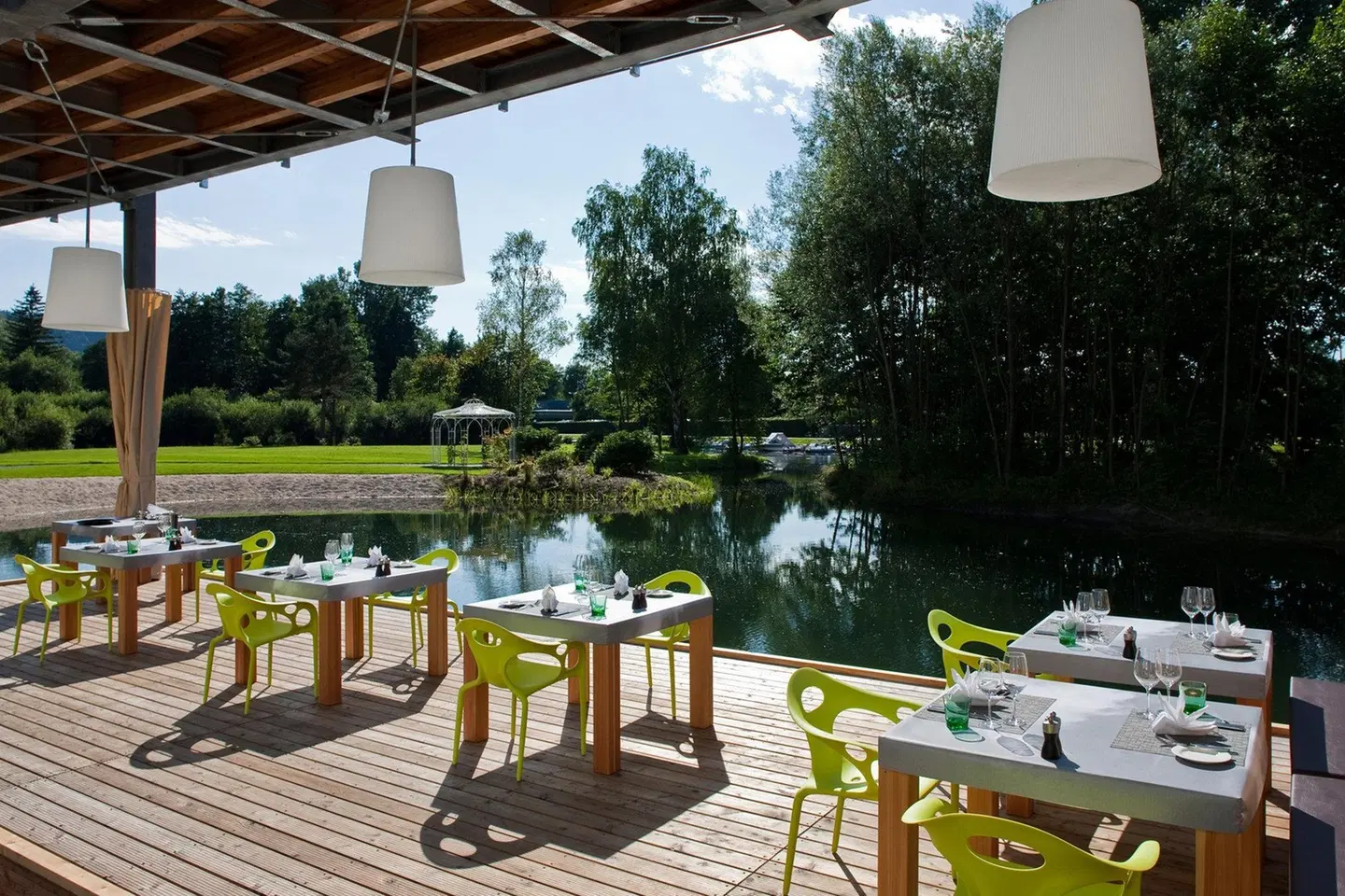 Das Seepark Wörthersee Resort Terrasse