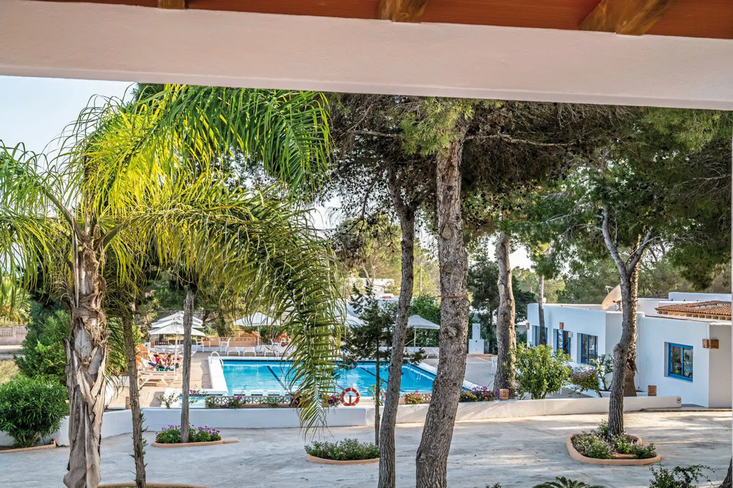 Es Pins Bungalows Garten