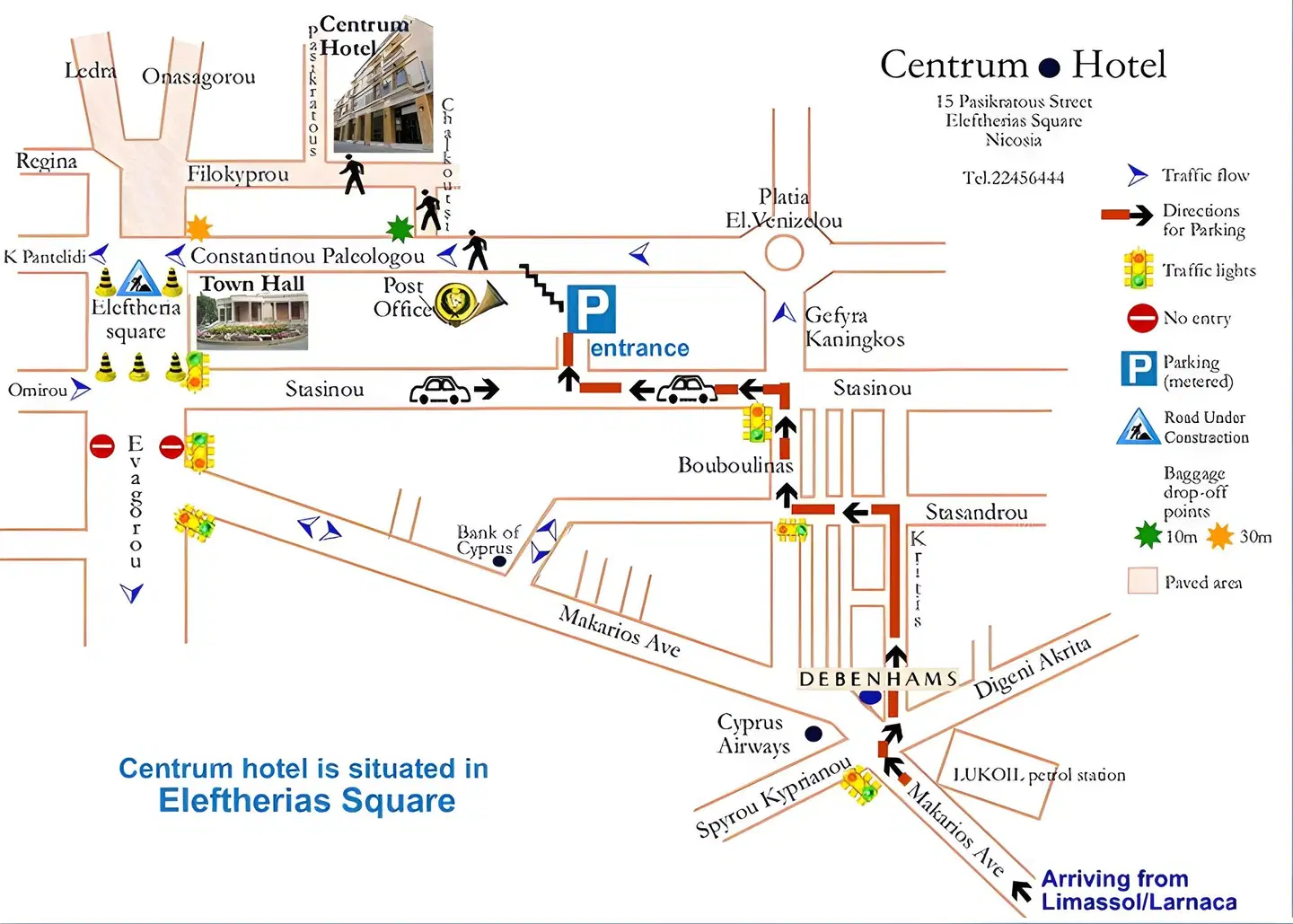 Centrum Hotel Landkarte
