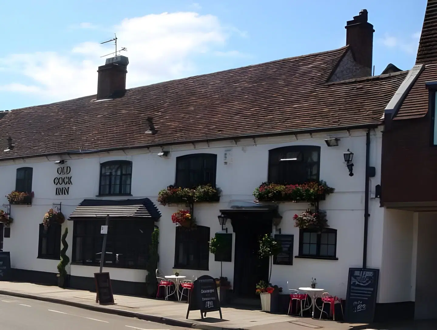 The Old Cock Inn Coaching House Terrasse