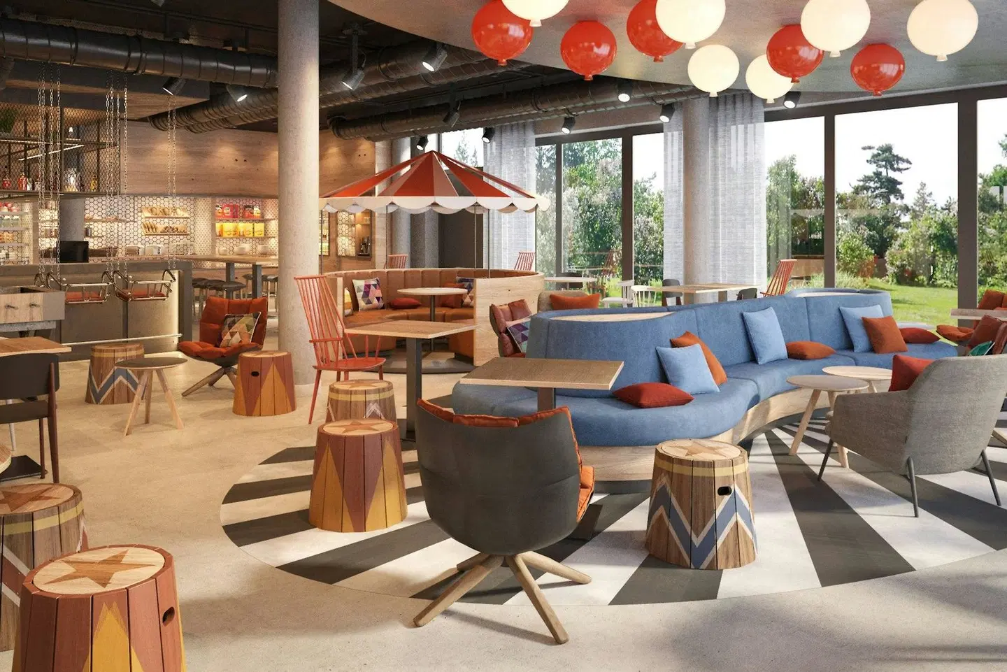 Moxy Rust Terrasse