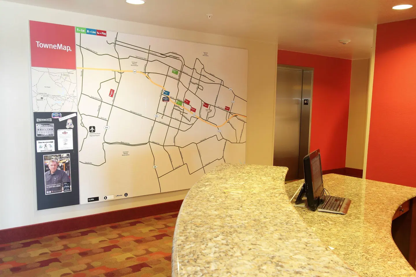 TownePlace Suites by Marriott Killeen Landkarte
