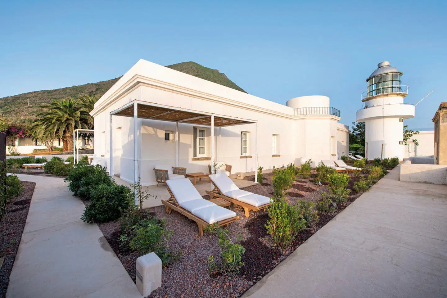 Capofaro Resort Terrasse