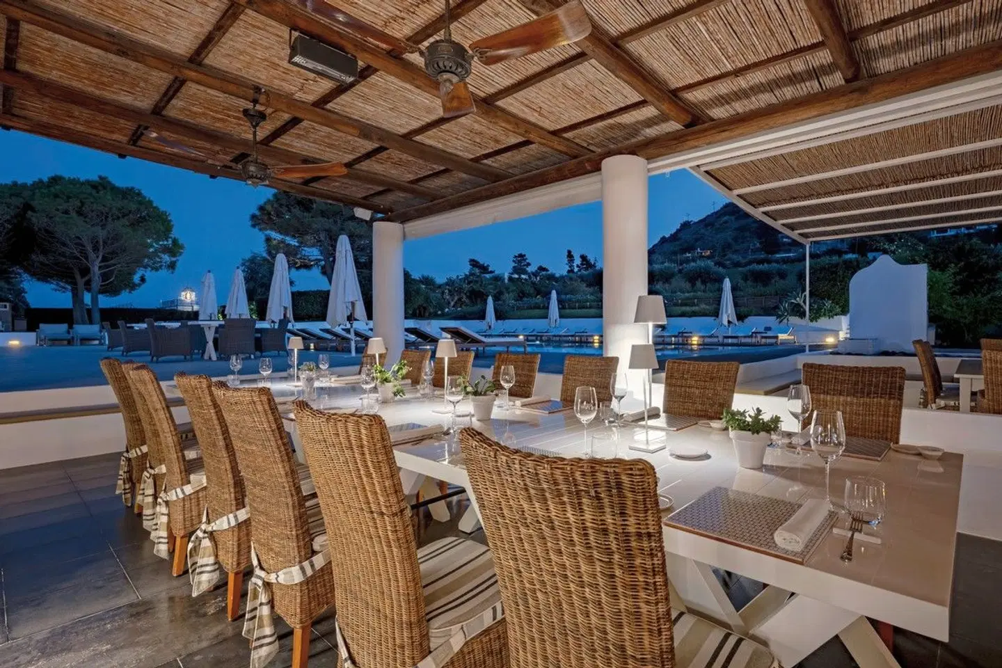 Capofaro Resort Terrasse