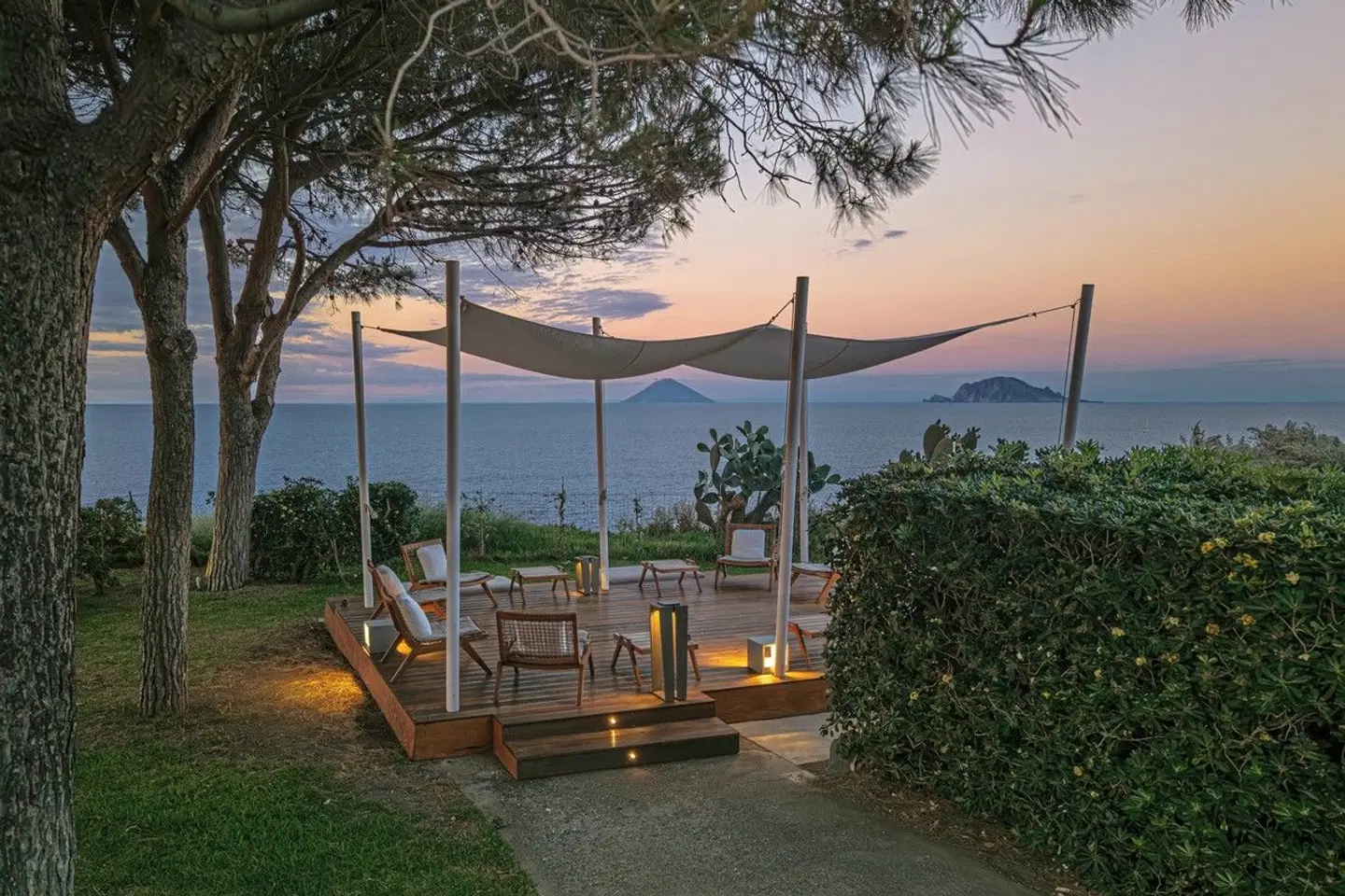 Capofaro Resort Garten