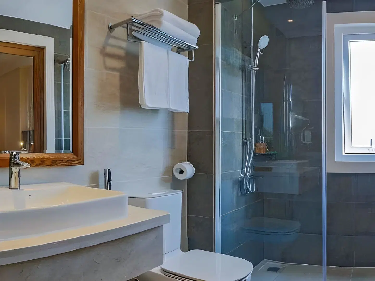 Hoang Lan Hotel Badezimmer