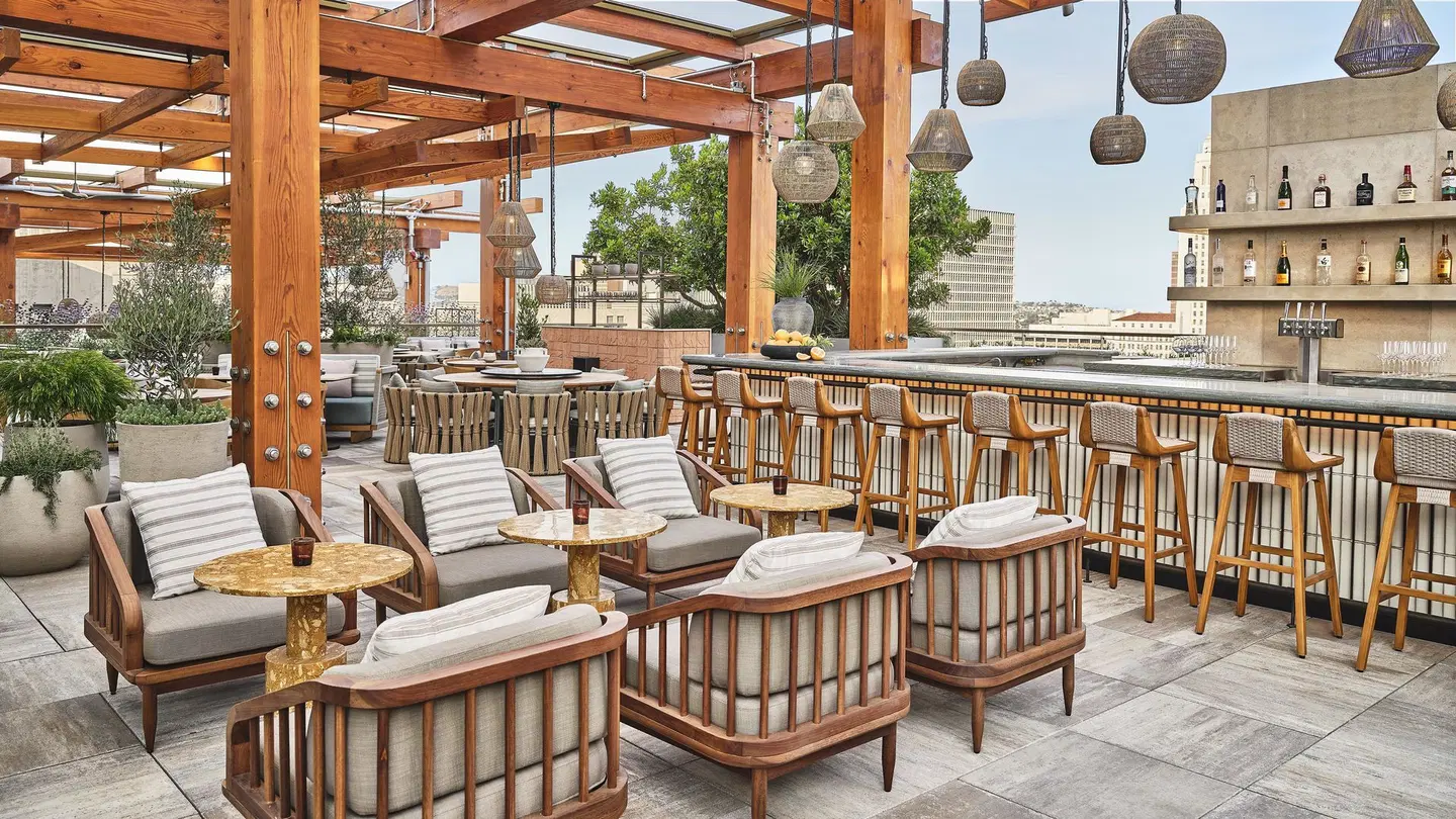 Conrad Los Angeles Terrasse