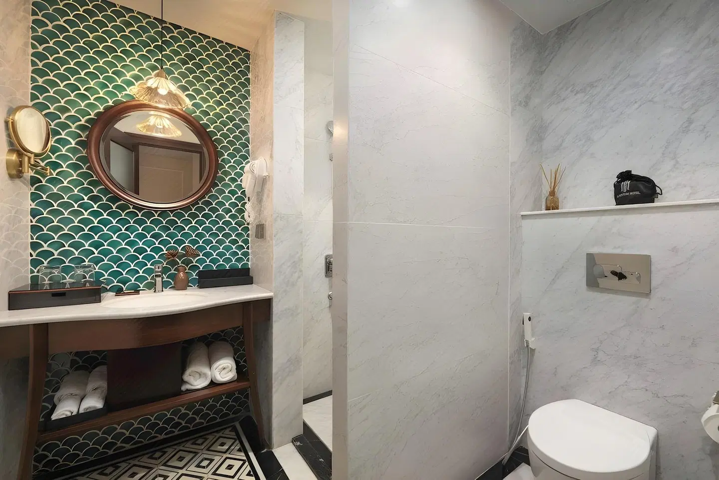GM Premium Hotel Badezimmer