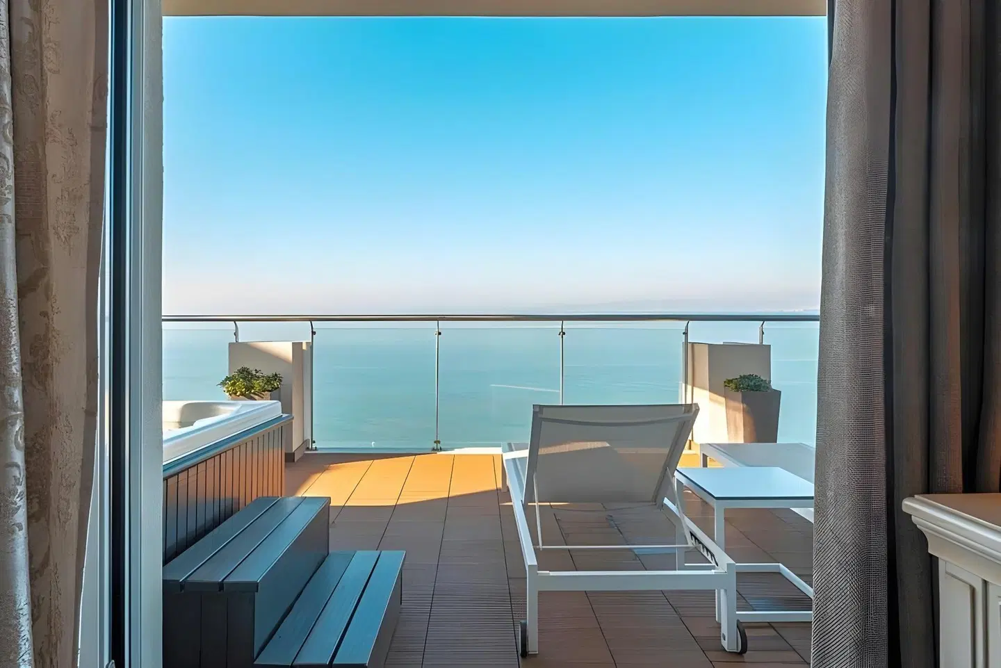 Golden Star City Resort Terrasse