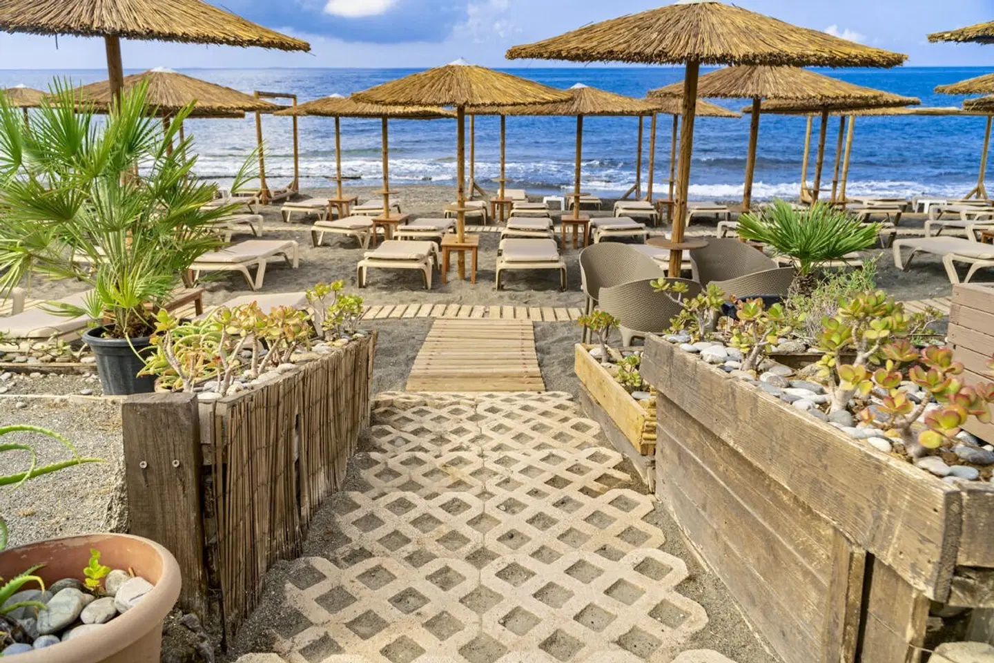 Tylissos Beach Hotel - Adults Only Terrasse