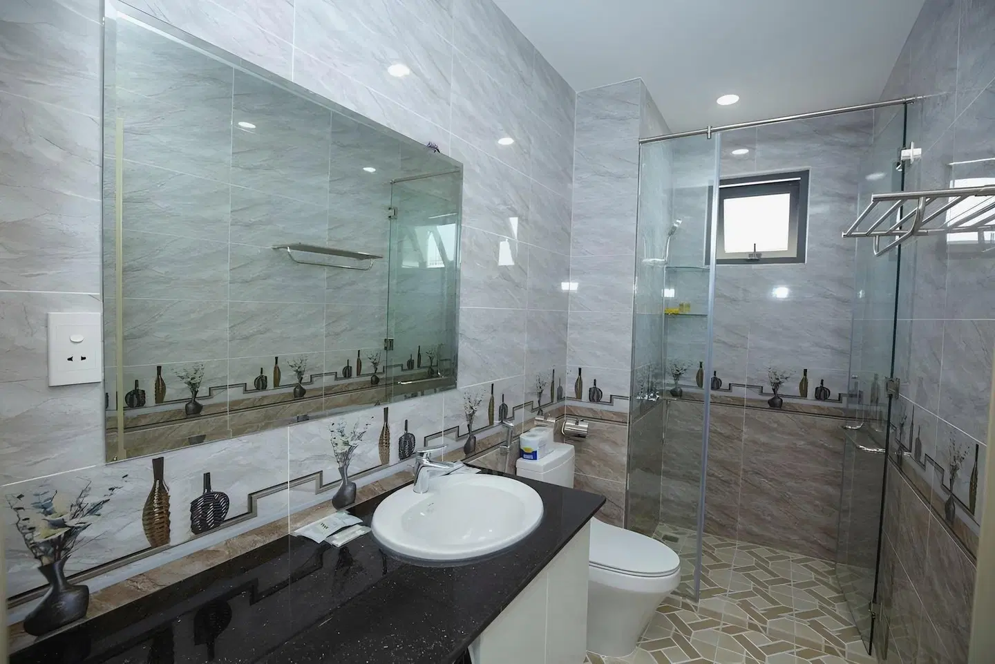Melow Riverview Apartment Badezimmer