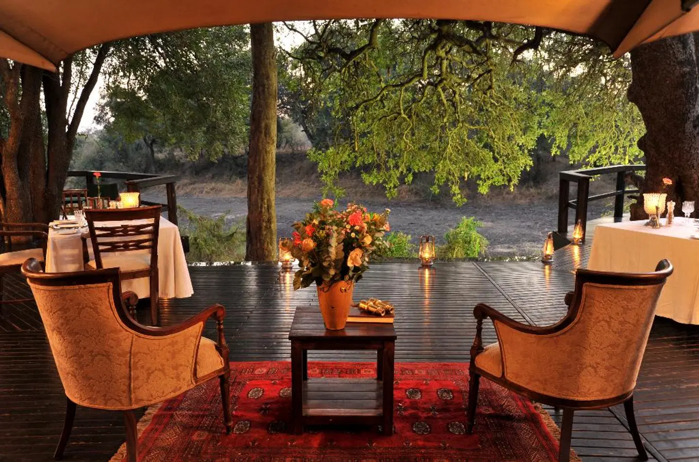 Hamiltons Tented Camp Terrasse