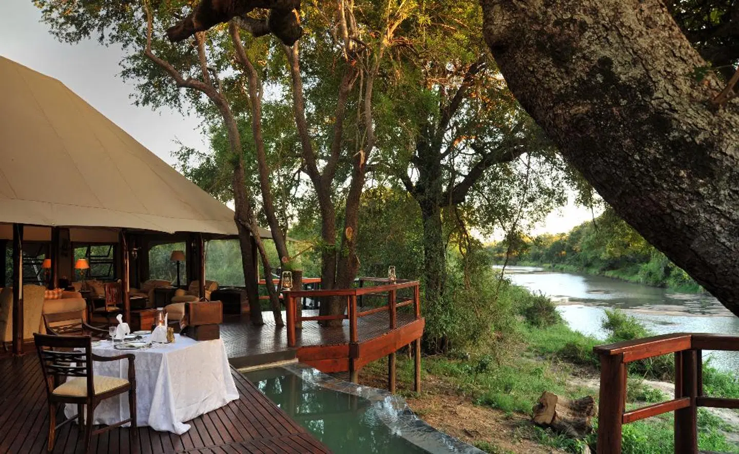 Hamiltons Tented Camp Terrasse