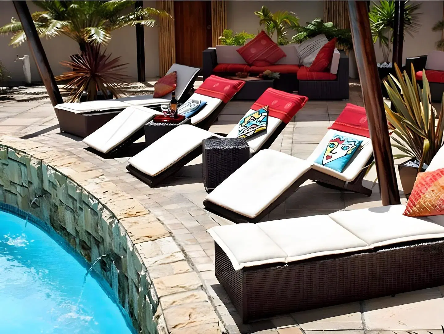African Breeze Guesthouse Terrasse