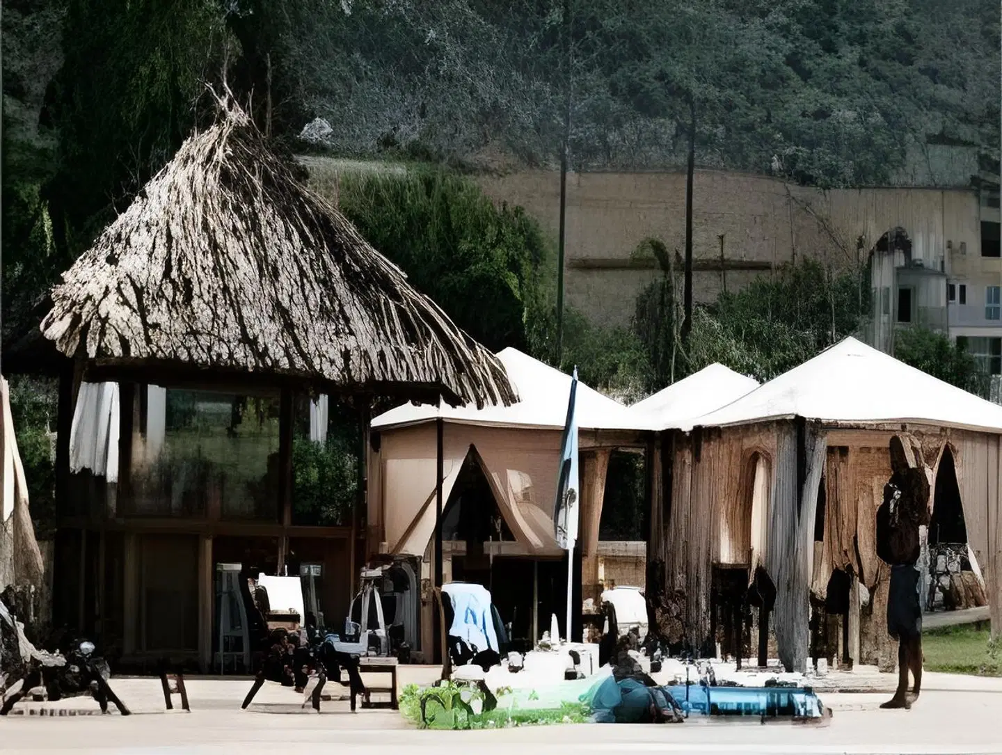 Camelot Royal Beds Terrasse