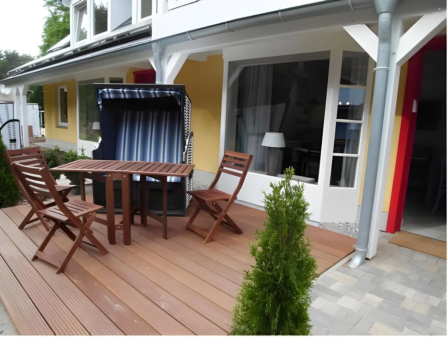 Strandhäuser Blankenfohrt Terrasse