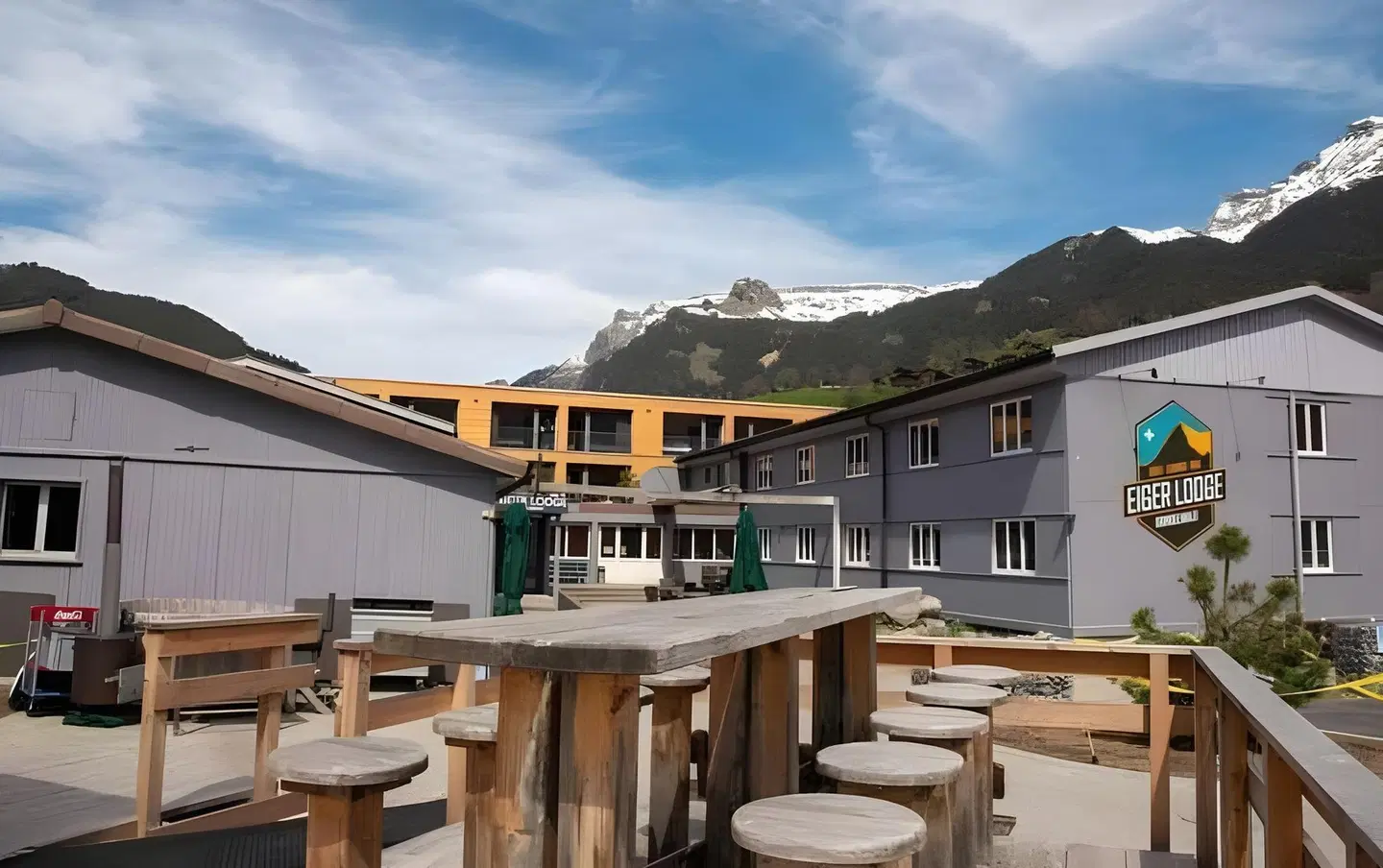 Eiger Lodge Easy Terrasse