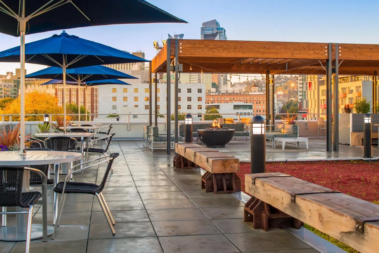 Hampton Inn & Suites Portland-Pearl District Terrasse