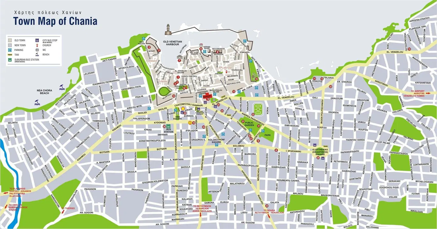 Halepa Hotel Landkarte