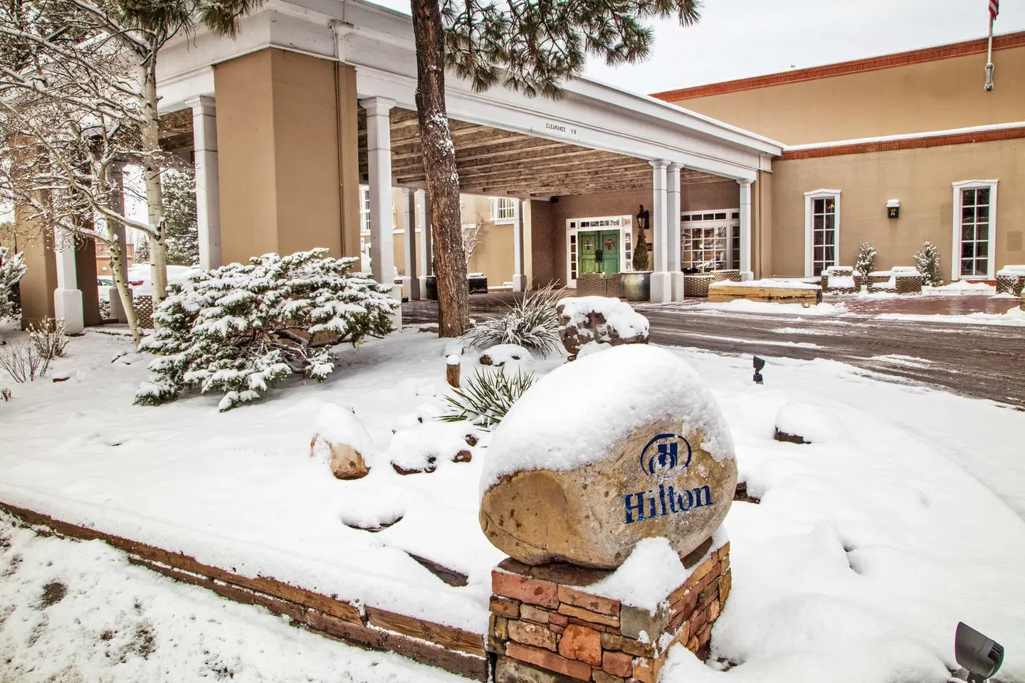 Hilton Santa Fe Historic Plaza Terrasse