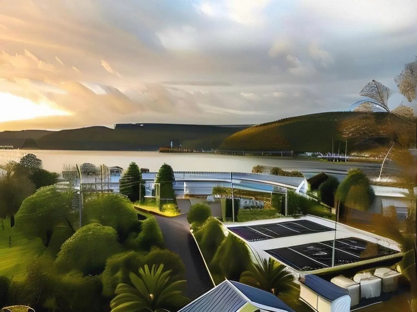 VR Rotorua Lake Resort Terrasse