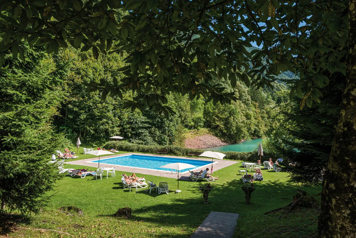 Grand Hotel Molveno Garten