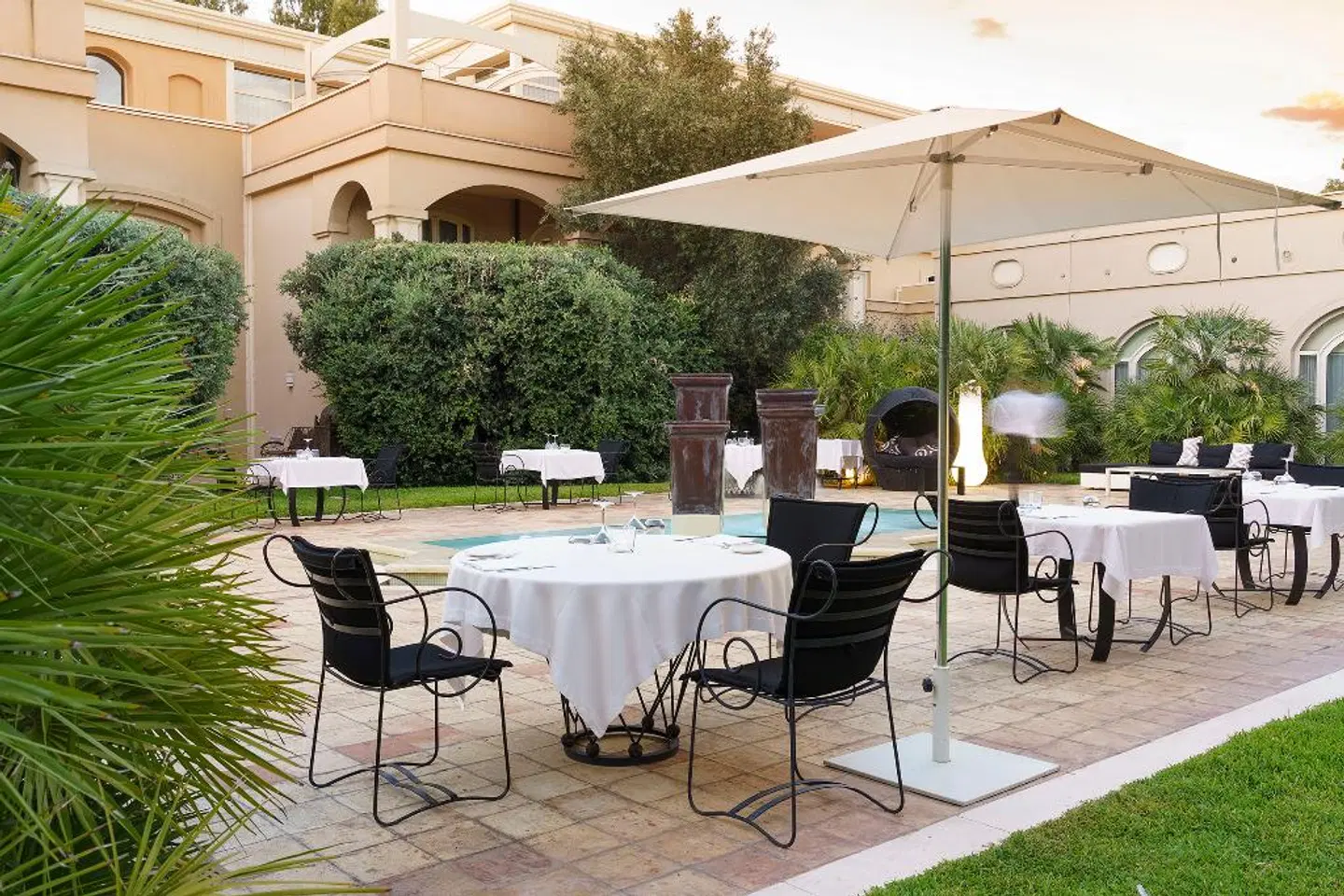 Romano Palace Luxury Hotel Terrasse