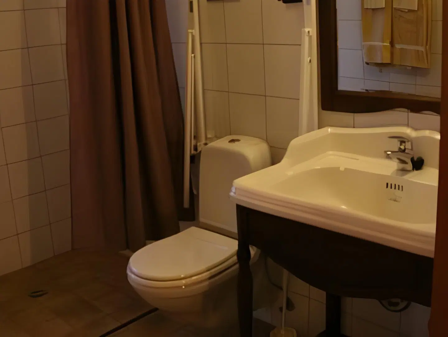 Hótel Eldhestar Badezimmer