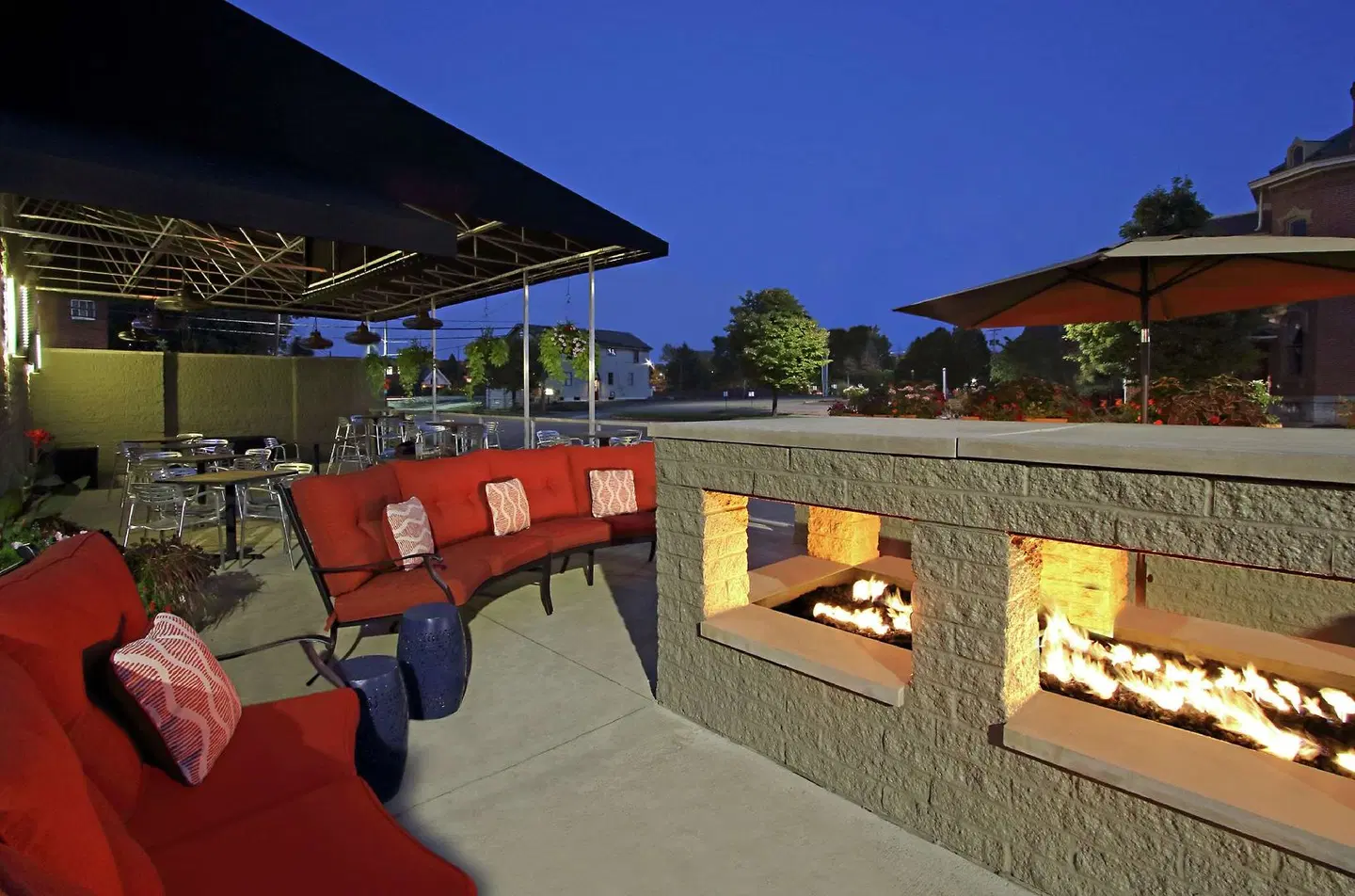 DoubleTree by Hilton Hotel Newark Ohio Terrasse