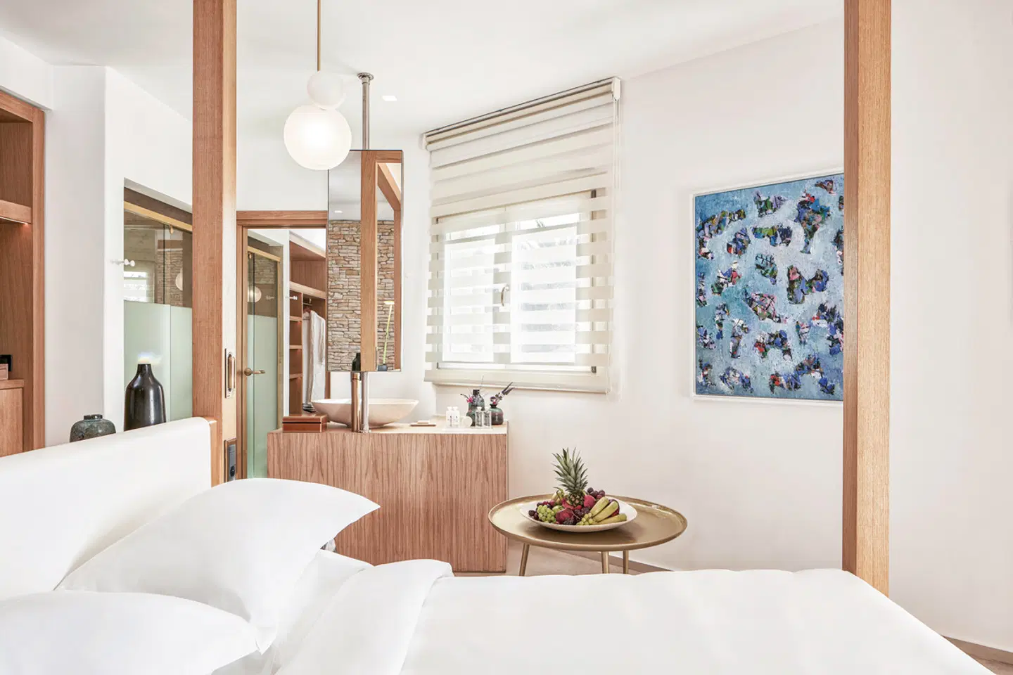 Myconian Naia, Luxury Suites Badezimmer