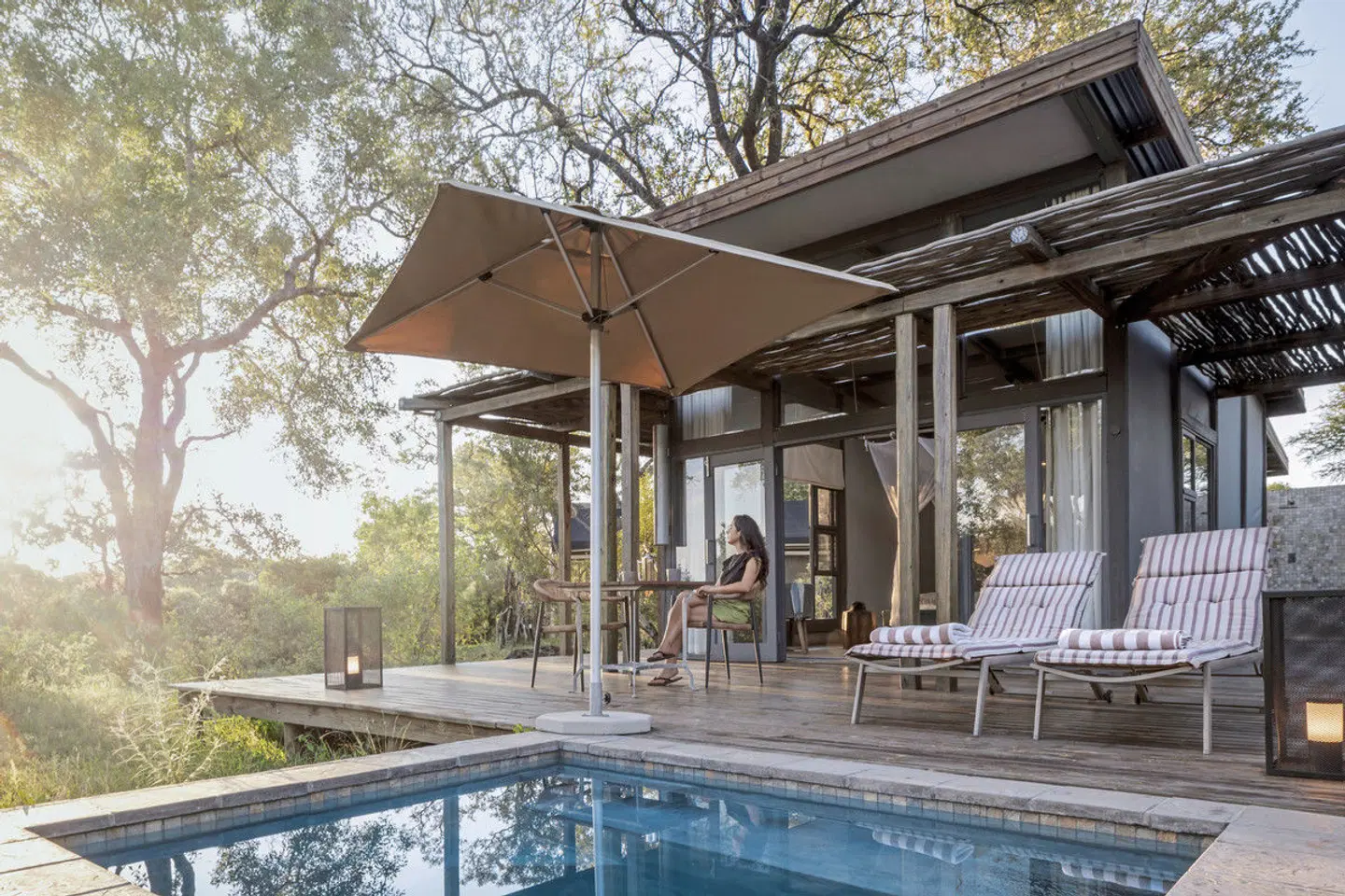 Simbavati Safari Lodges Terrasse