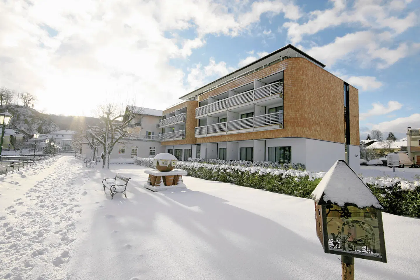 Seeside Hotel Seewirt Mattsee Terrasse