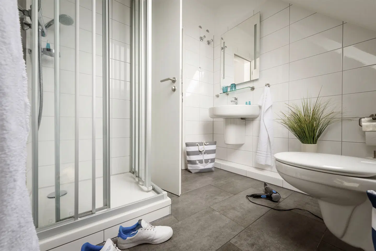 Cuxland Hotel Badezimmer