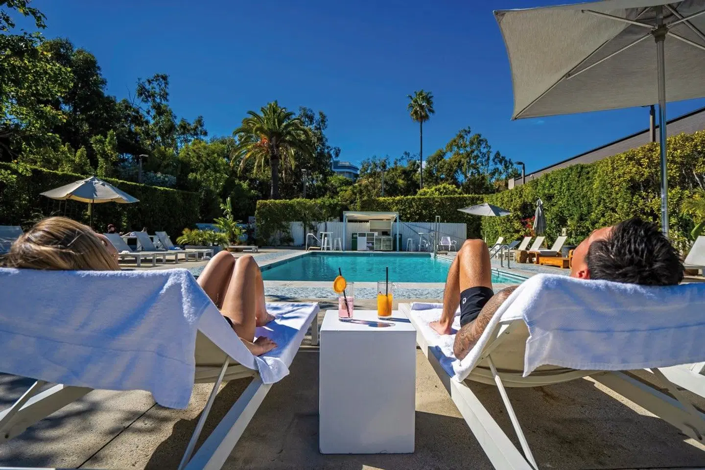 Luxe Sunset Boulevard Hotel Terrasse