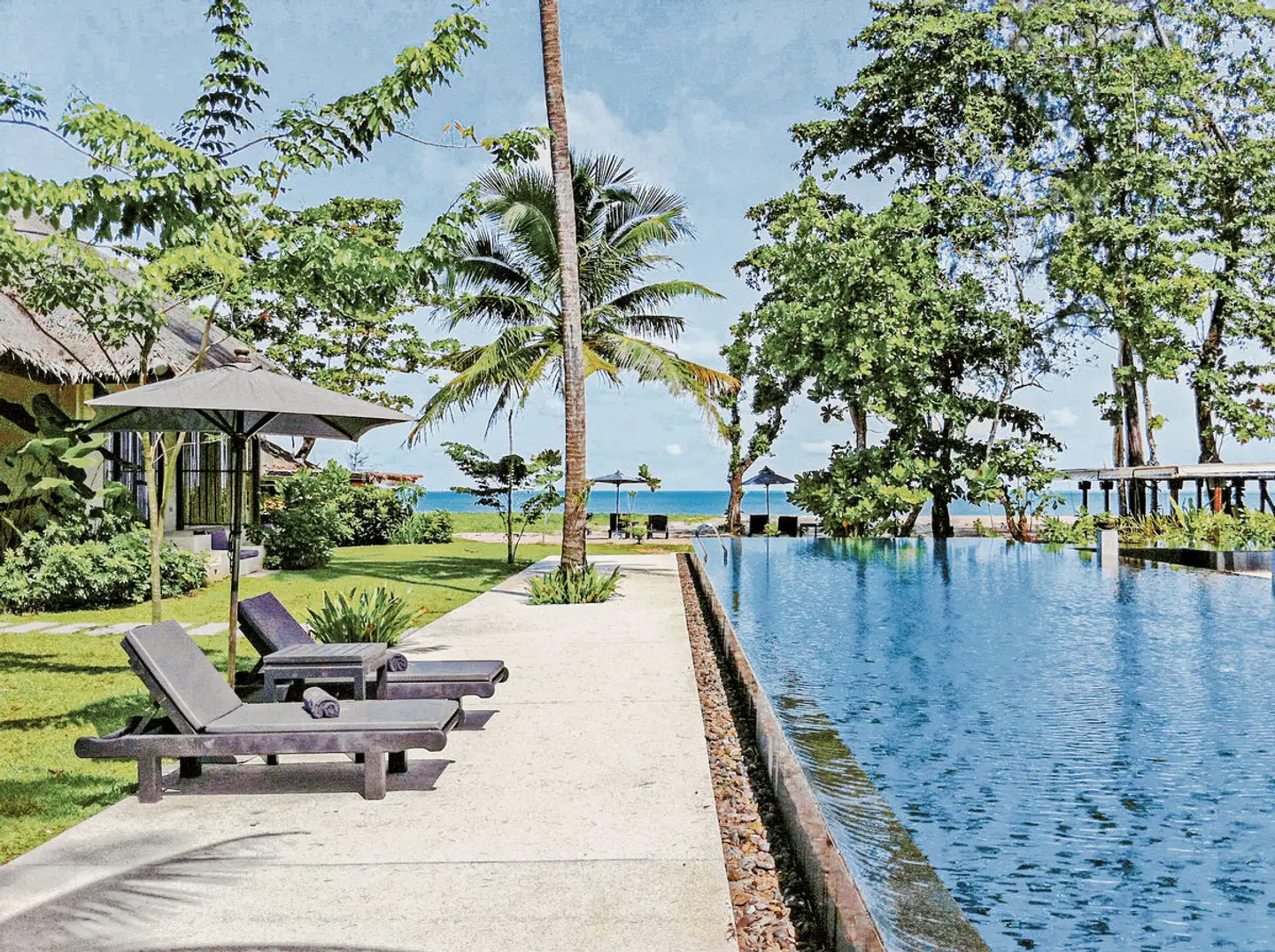 Bangsak Village Terrasse